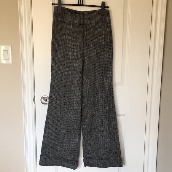 Mango MNG tweed style wide legged pants - Picture 3 of 9